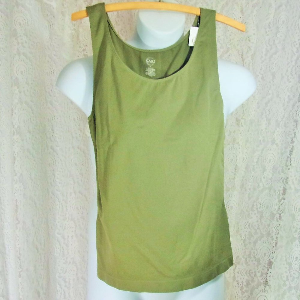 Tank Top Stretch Twist of Lime Green NWT